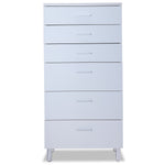 Bellmar 6 Drawer Chest - White