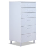 Bellmar 6 Drawer Chest - White