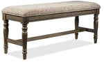 Bilboa 6-Piece Dining Room Set with Bench - Roasted Oak