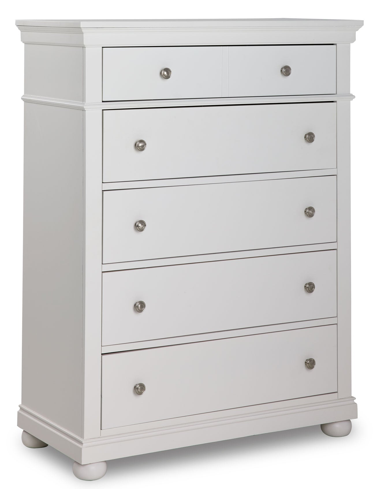 Canterbury 5 Drawer Chest - Natural White