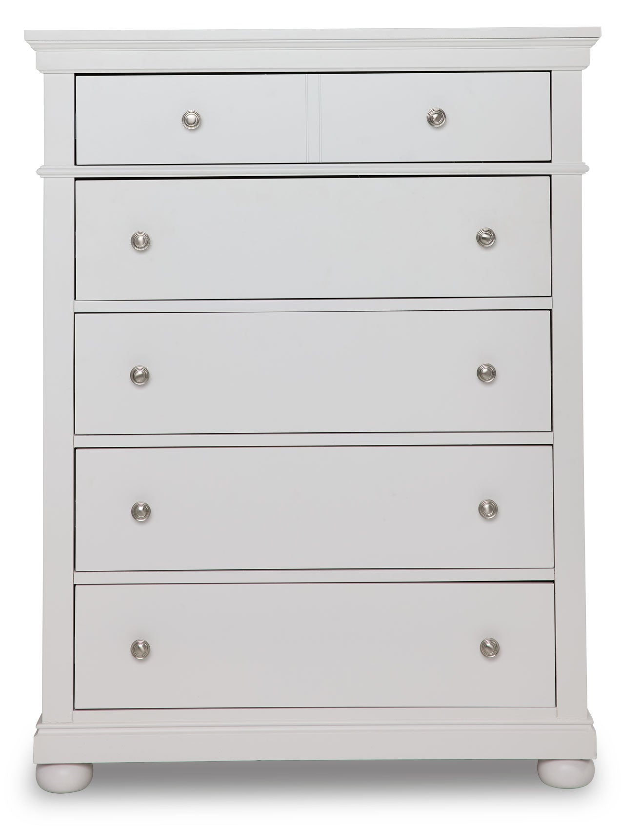 Canterbury 5 Drawer Chest - Natural White