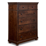 Canterbury 5 Drawer Chest - Warm Cherry