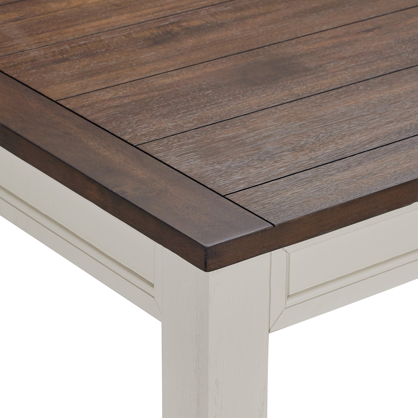 Caylie Dining Table - Ivory, Driftwood