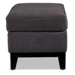 Crizia Ottoman - Dark Grey