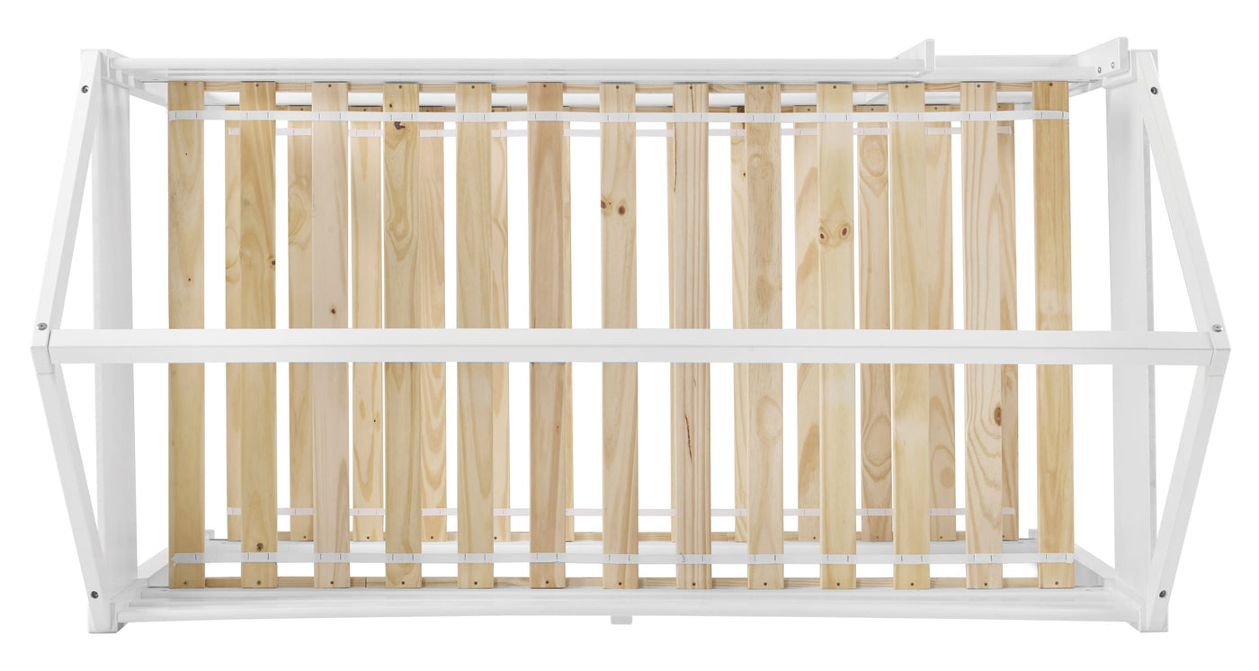 Georgie Twin over Twin Bunk Bed House - White