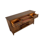 Bay Creek Server - Toasted Nutmeg, Aged Bronze hardware