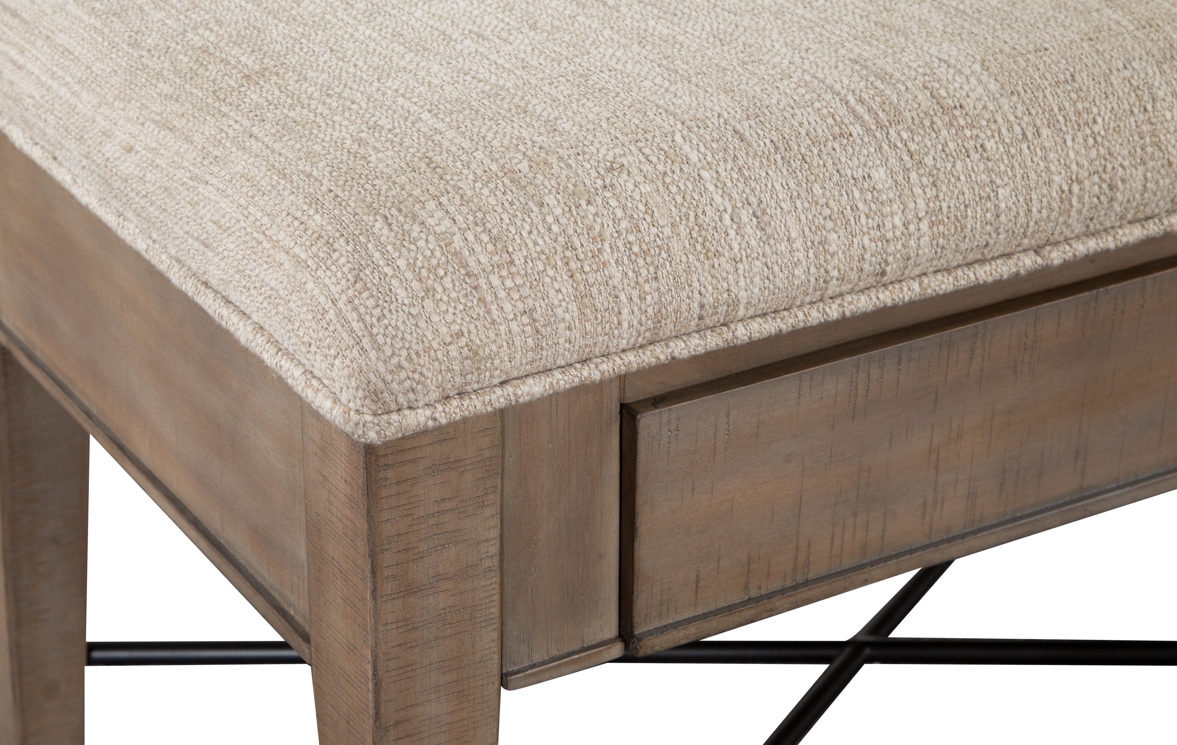 Paxton Place Bench With Storage - Grayish Brown