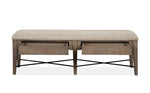 Paxton Place Bench With Storage - Grayish Brown