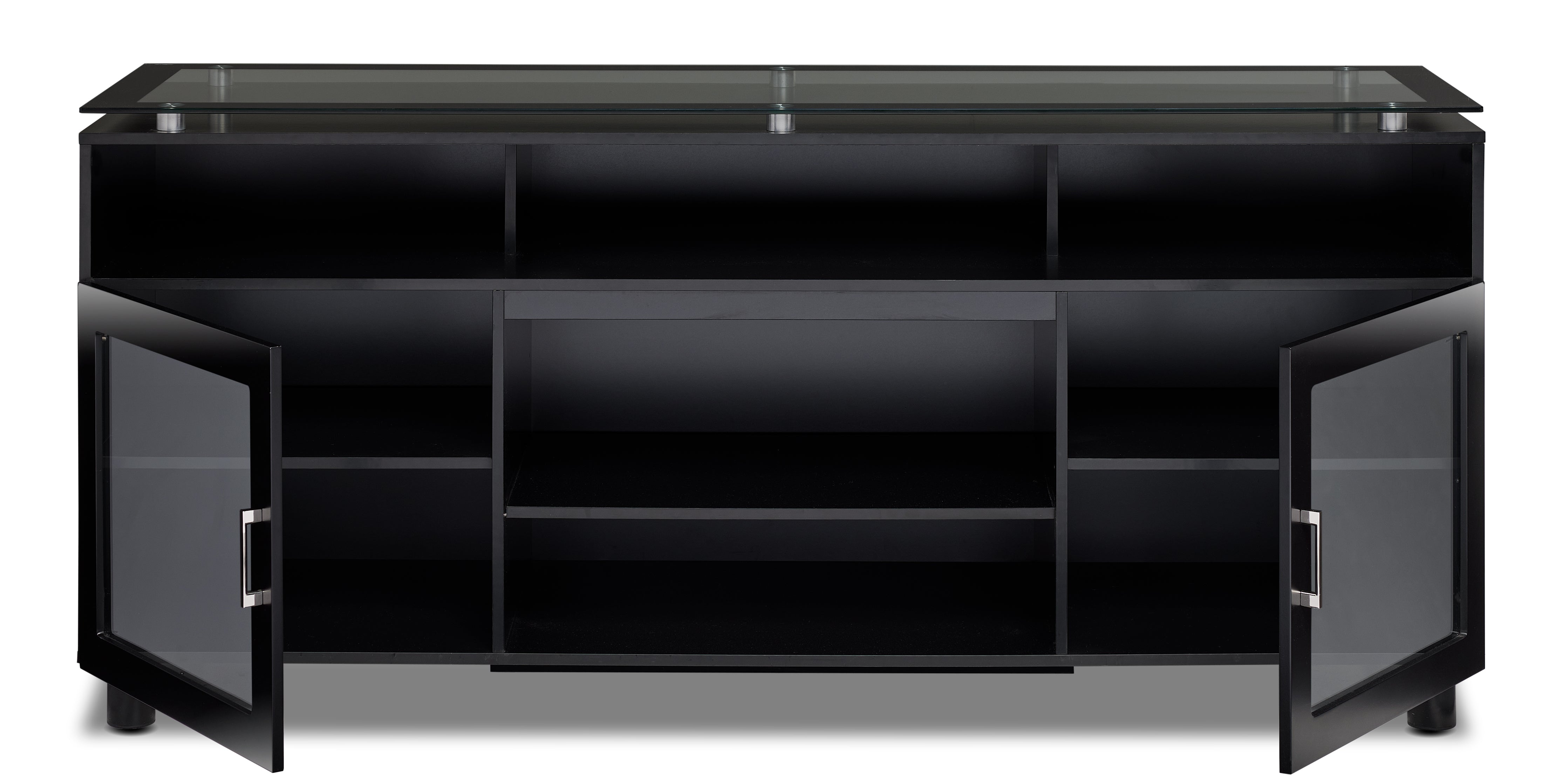 Damien Flat Panel Television Stand - Black