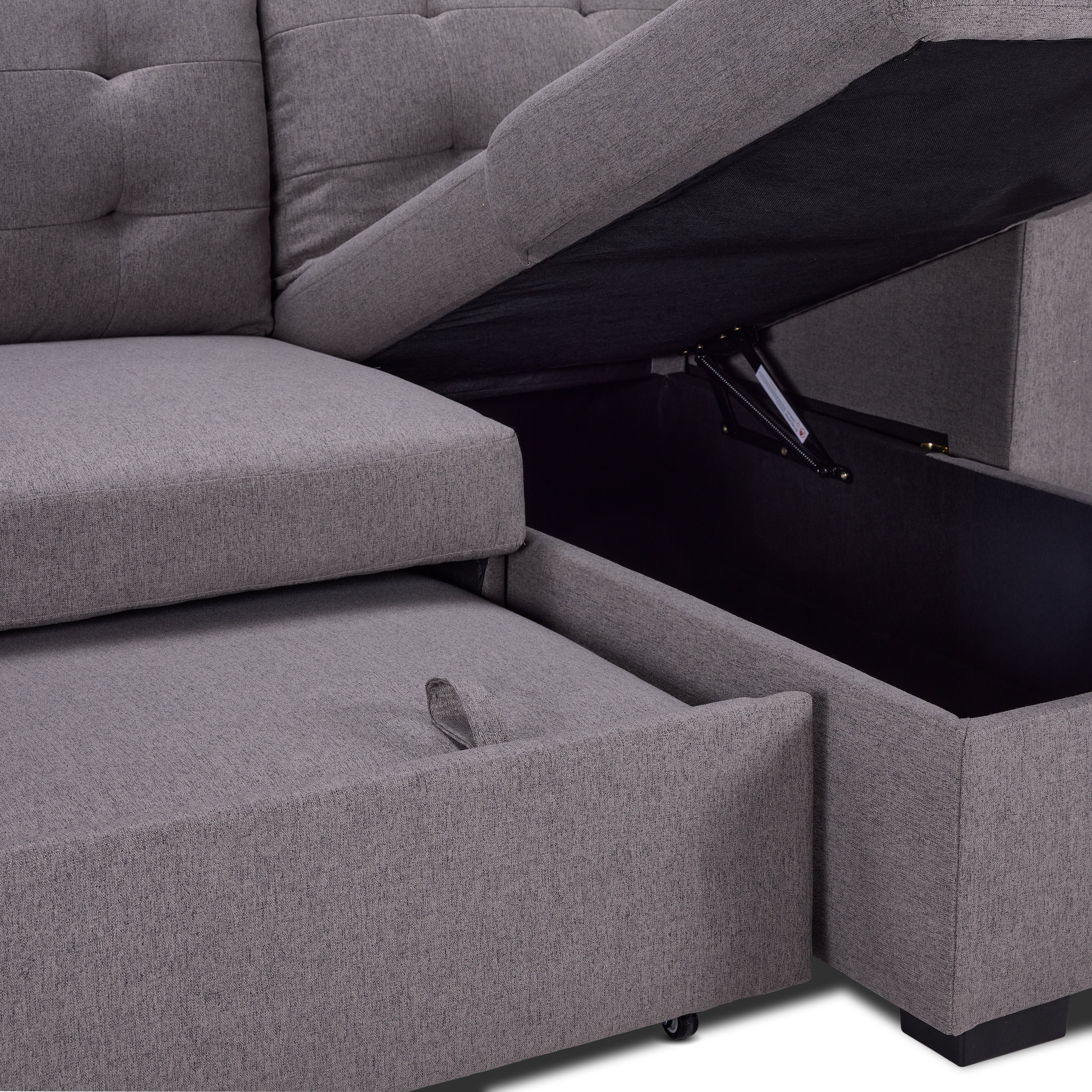 Dustin Pop-Up Sofa Bed - Grey