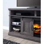 Preston Fireplace TV Stand - Charcoal