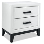 Frost 5-Piece Queen Bedroom Package - White, Black