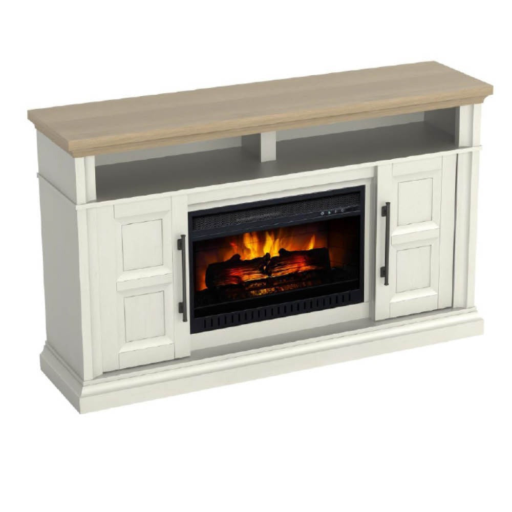Granger Fireplace TV Stand - Antique White