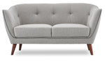 Ava II Loveseat - Light Grey