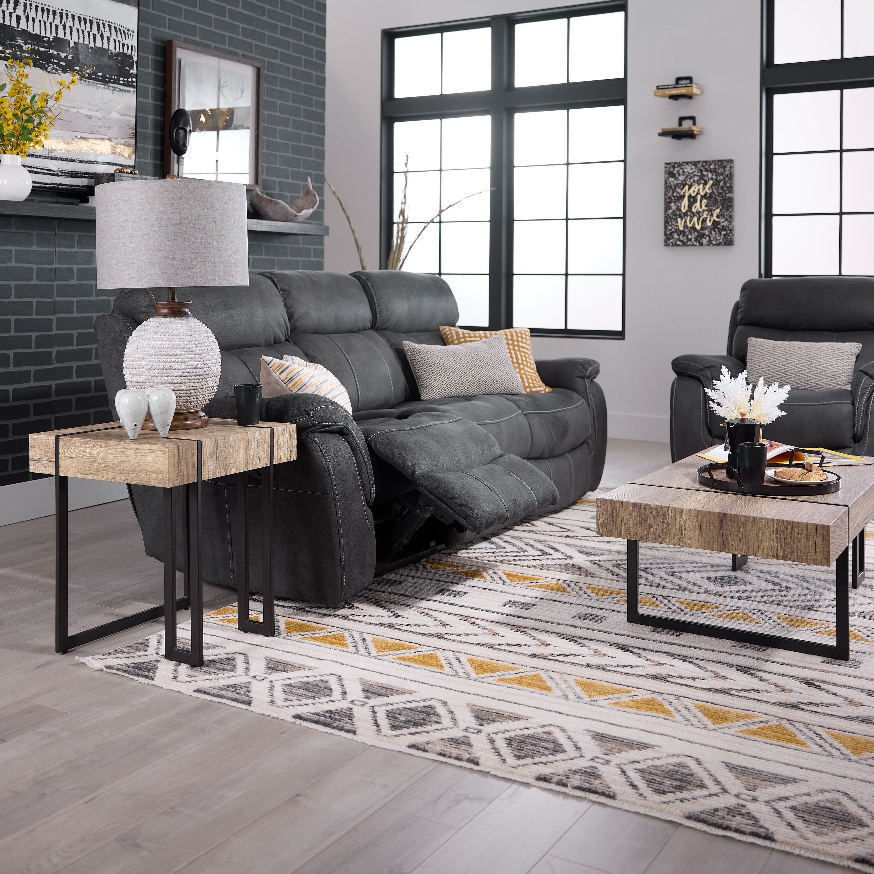 Calvin End Table - Beige