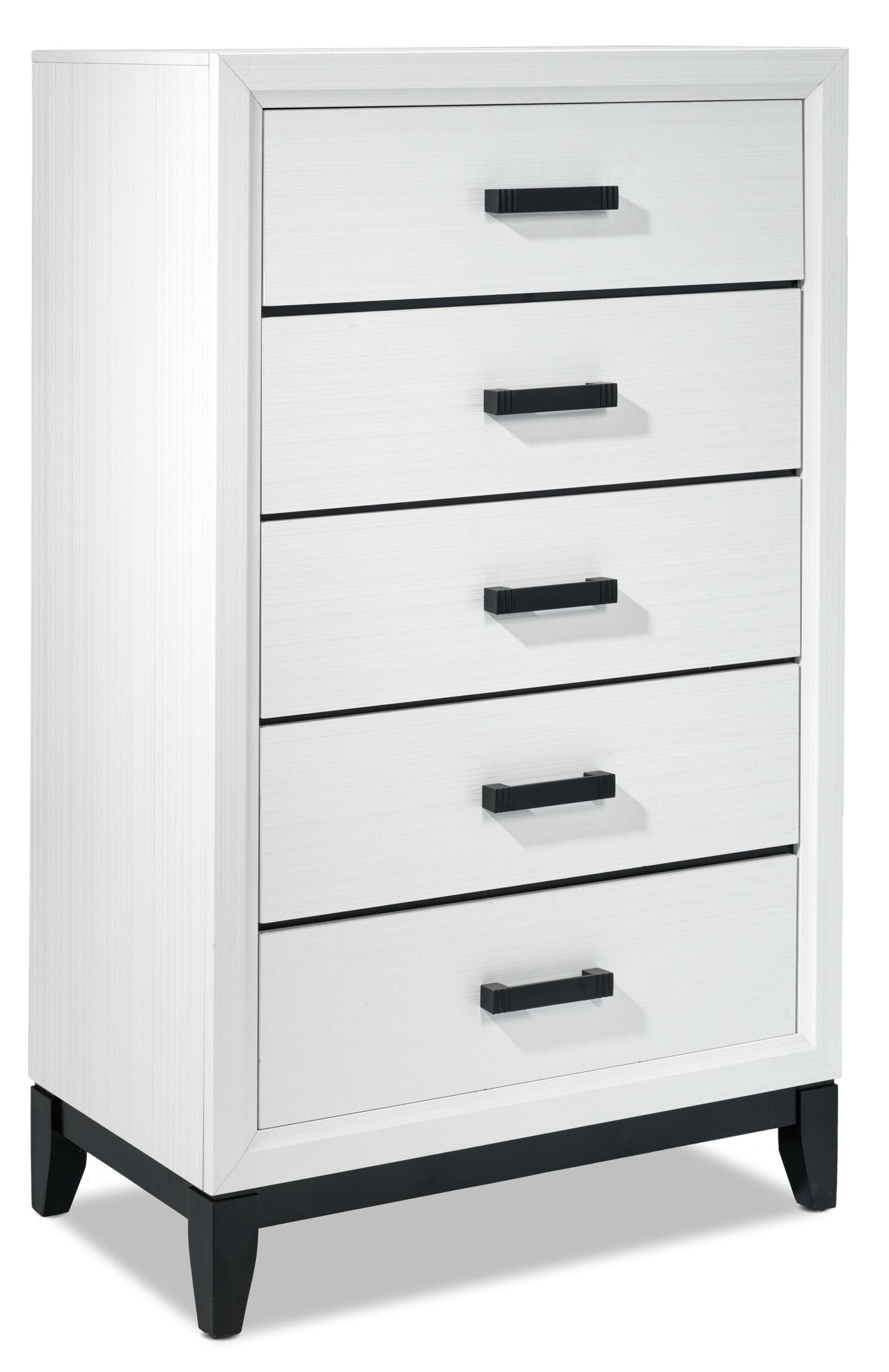 Frost 5-Piece King Bedroom Package - White, Black