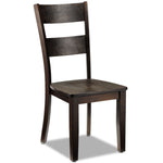 Holland 7-Piece Dining Set - Dark Oak with Wire-Brushed Finish