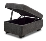 Serafina 4-Piece Sectional with Right Facing Pop-Up Bed - Charcoal