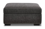 Serafina 4-Piece Sectional with Right Facing Pop-Up Bed - Charcoal
