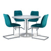 Tina 5-Piece Dining Set - Aqua