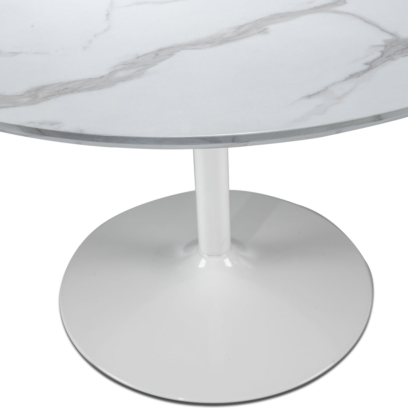 Tina Dining Table - White-on-White