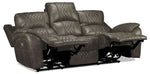 Wesley Dual Power Reclining Sofa and Dual Power Recliner - Granite