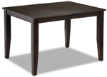 Holland Extendable Dining Table - Dark Oak with Wire-Brushed Finish