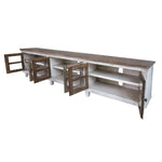 Sahara 93" TV Stand - Caramel & Cream