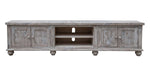 Aruba 93" TV Stand - White Sea Finish