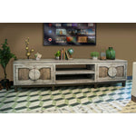 Cosala 93" TV Stand - White