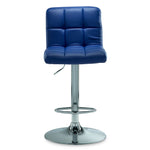 Ivy Bar Height Stool - Navy, Chrome