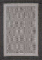 Jasper Border 5'3" X 7'7" Outdoor Area Rug - Grey