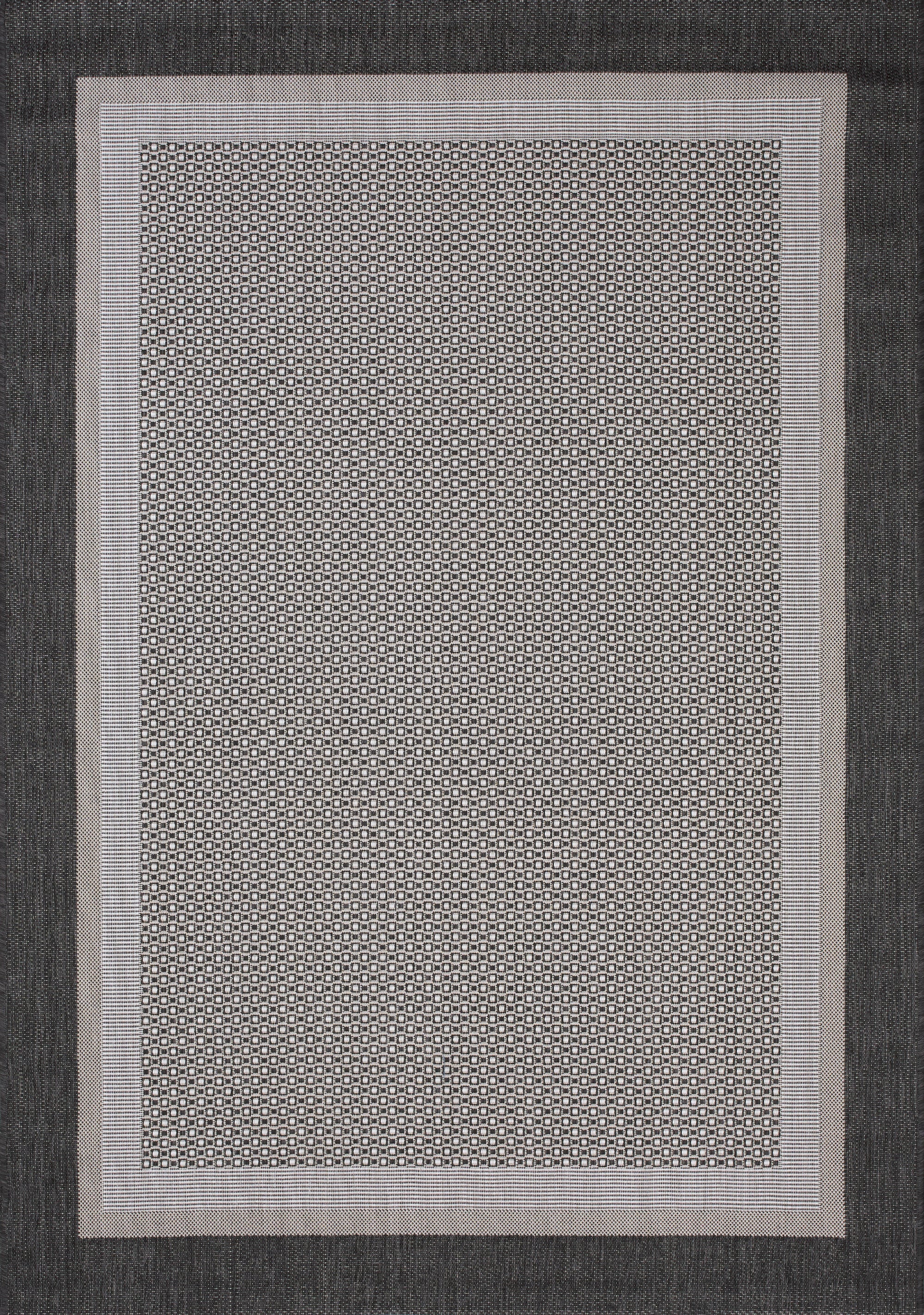 Jasper Border 5'3" X 7'7" Outdoor Area Rug - Grey
