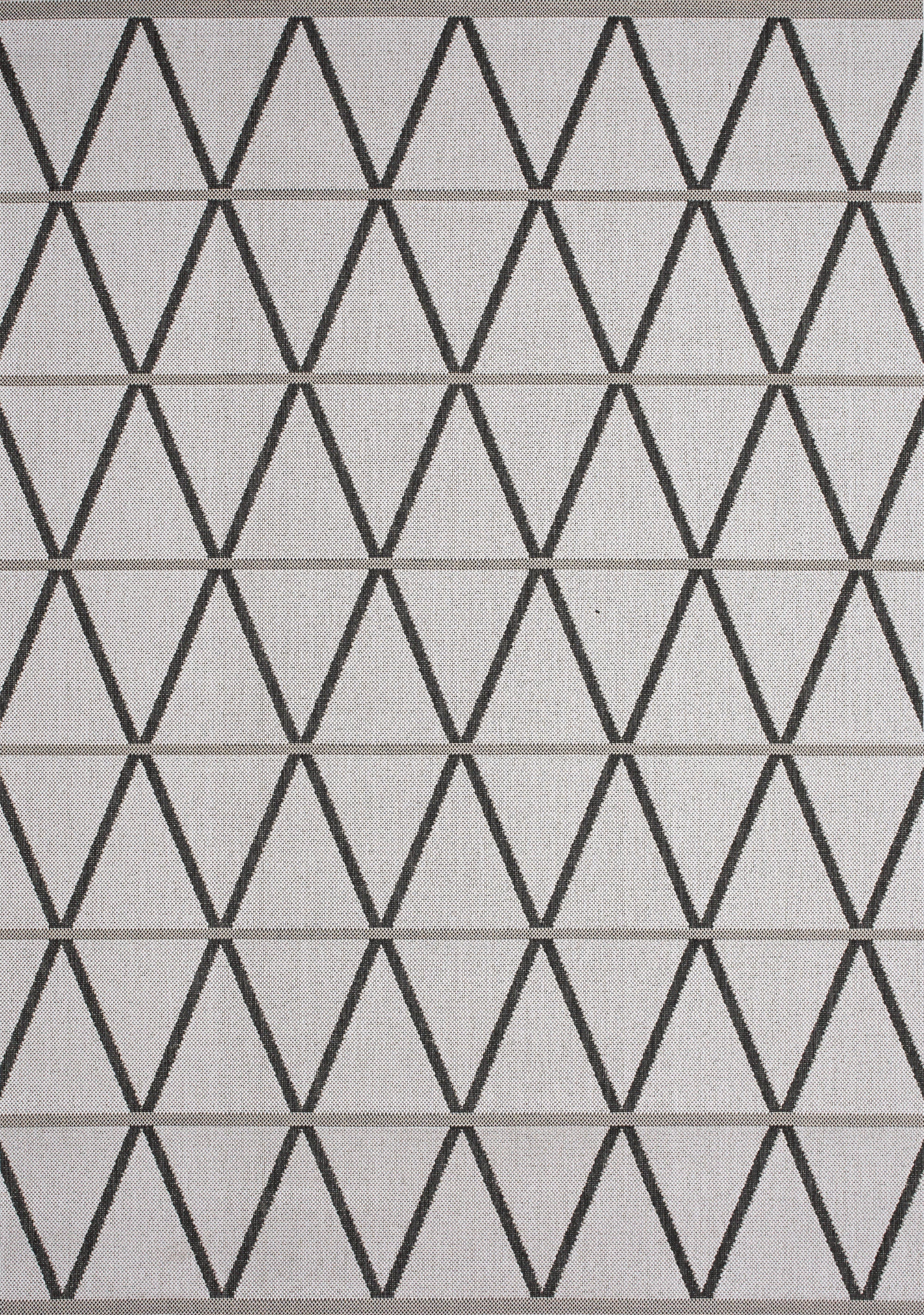 Jasper Trellis 5'3" X 7'7" Outdoor Area Rug - Grey