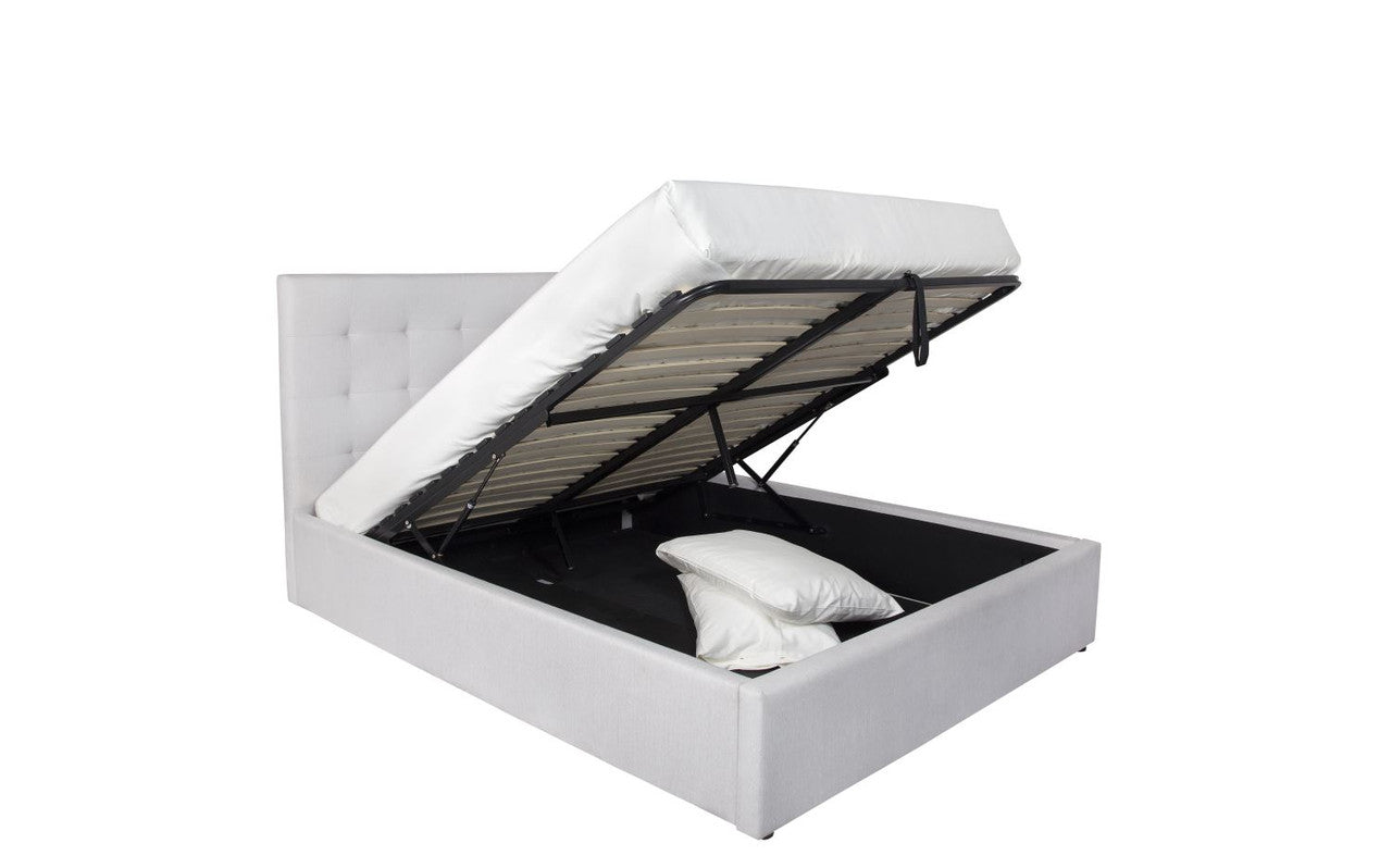 Ayothaya Storage Platform King Bed - Horizon Grey