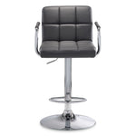 Kane Bar Height Stool - Grey, Chrome