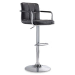 Kane Bar Height Stool - Black, Chrome