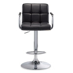 Kane Bar Height Stool - Black, Chrome