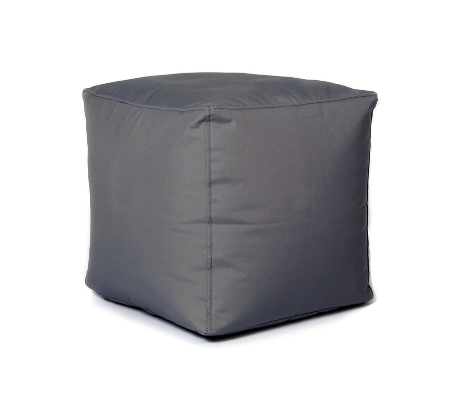 Outdoor Cube Ottoman - Grey