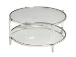 Lark Coffee Table - Glass and Chrome