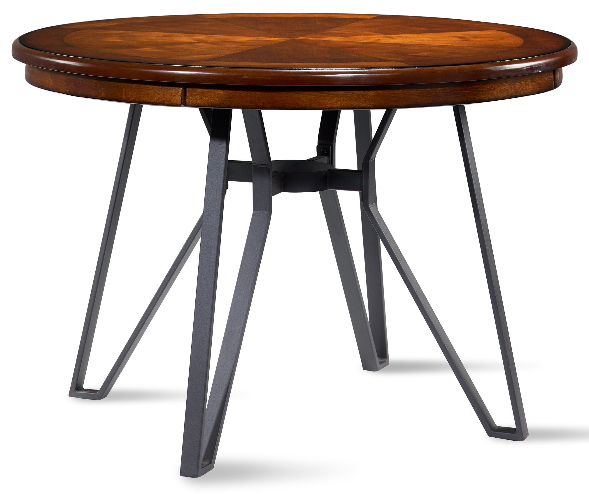 Leo 5-Piece Dining Set - Brown Cherry, Black