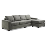 Luna 2 Pc. Sectional with Reversible Chaise - Grey