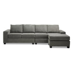Luna 2 Pc. Sectional with Reversible Chaise - Grey