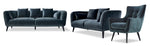 Maja Sofa, Loveseat and Accent Chair Set - Grey