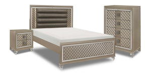 Meera 5-Piece Full Bedroom Package - Champagne