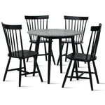 Midland 5-Piece Dining Set - Grey, Black