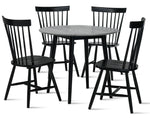 Midland 5-Piece Dining Set - Grey, Black