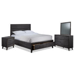 Miller 6-Piece King Storage Bedroom Package - Grey