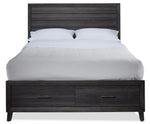 Miller 3-Piece Queen Storage Bed - Grey