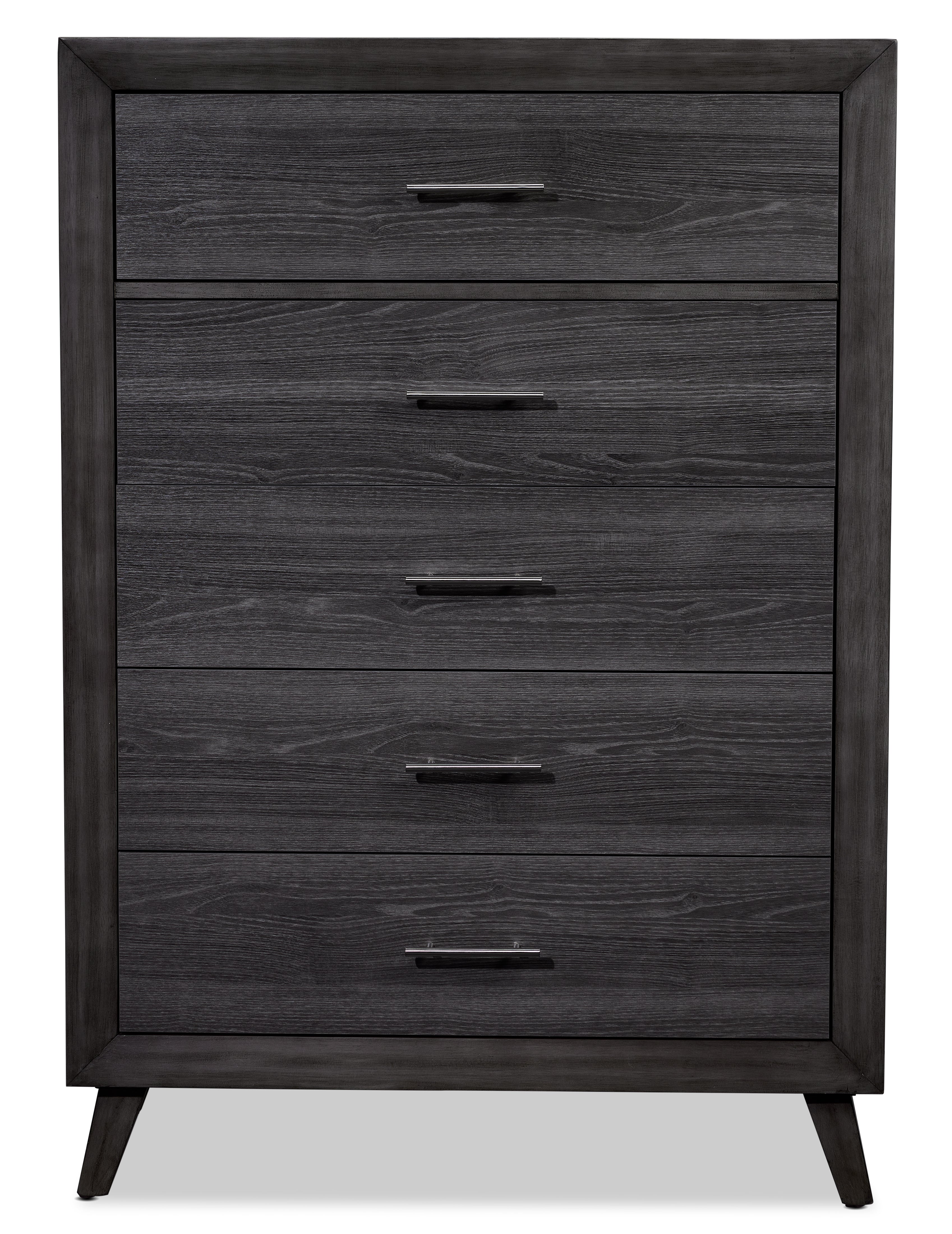 Miller 5 Drawer Chest - Grey